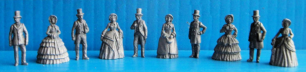 Victorian people set HO9 by A C Stadden