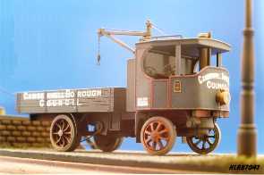Hauler Super Sentinel steam wagon, short wheelbase with crane