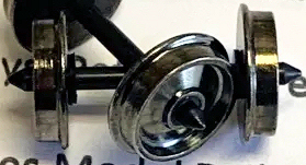 Liliput 10.5mm diameter on 24.5mm axle wheelset