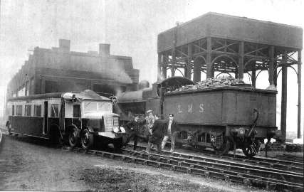 LMS Micheline railcar at Oxford in the 1930s