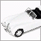 High Speed Jaguar XK120 white