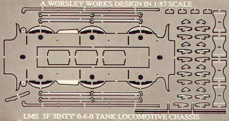 Chassis for Fowler 3F 'Jinty' 0-6-0 steam locomotive